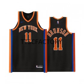 Herren NBA New York Knicks Trikot Jalen Brunson 11 Nike 2022-23 City Edition Schwarz Swingman